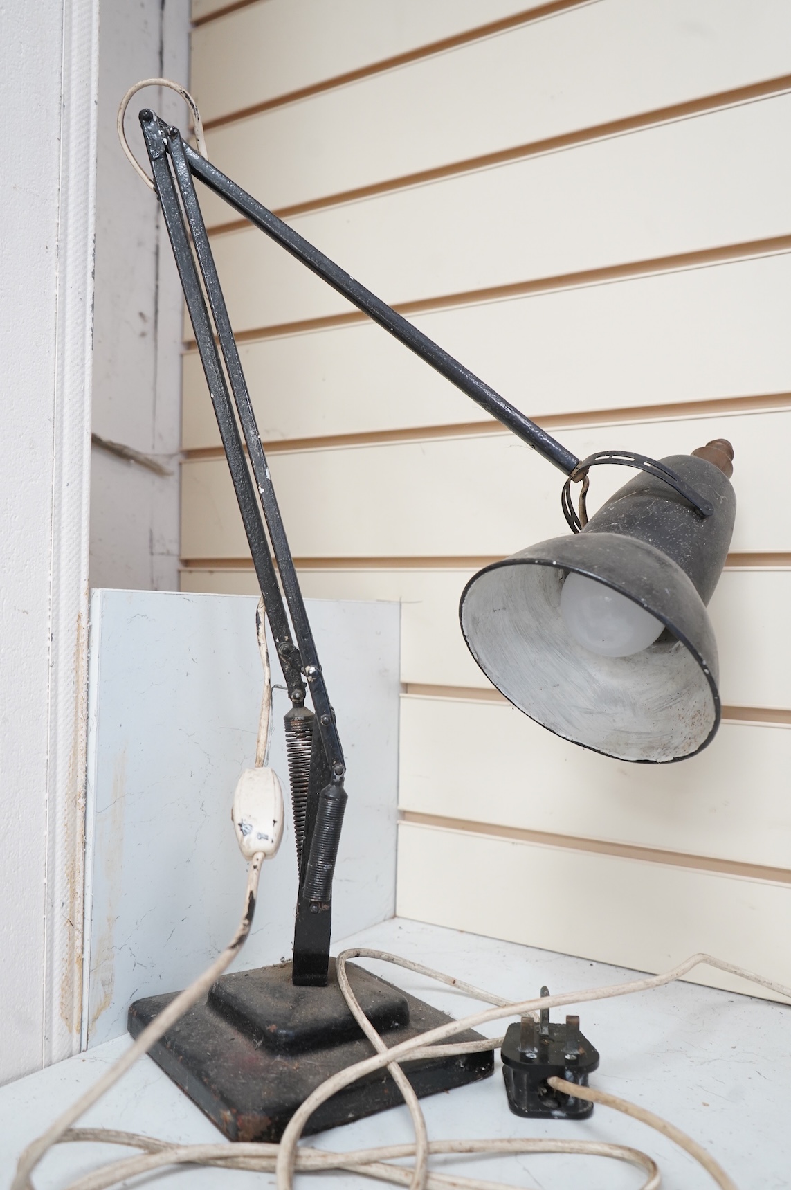 A vintage Herbert Terry anglepoise lamp
